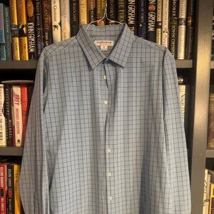 Mizzen Main Blue/Gray checked button down
